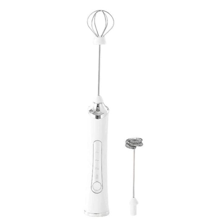 Mini montalatte elettrico portatile a 3 velocità, ricaricabile, frusta per uova, Dual-Head Black, Dual-Head White, Dual-Head With Bracket White, Dual-Head With Bracket Black