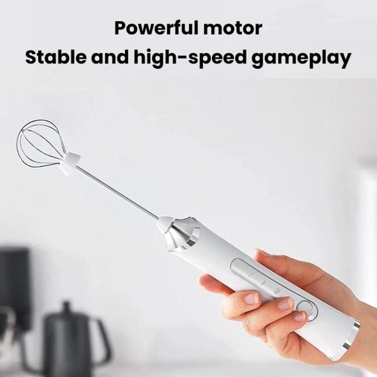 Mini montalatte elettrico portatile a 3 velocità, ricaricabile, frusta per uova, Dual-Head Black, Dual-Head White, Dual-Head With Bracket White, Dual-Head With Bracket Black
