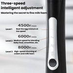 Mini montalatte elettrico portatile a 3 velocità, ricaricabile, frusta per uova, Dual-Head Black, Dual-Head White, Dual-Head With Bracket White, Dual-Head With Bracket Black