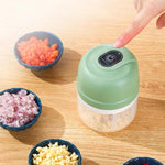 Tritatutto elettrico senza fili ricaricabile, mini robot da cucina per aglio, carne e pappe per neonati., 100ml 2-Blade White, 100ml 2-Blade Pink, 100ml 2-Blade Green, 250ml 3-Blade White, 250ml 3-Blade Pink, 250ml 3-Blade Green