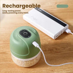 Tritatutto elettrico senza fili ricaricabile, mini robot da cucina per aglio, carne e pappe per neonati., 100ml 2-Blade White, 100ml 2-Blade Pink, 100ml 2-Blade Green, 250ml 3-Blade White, 250ml 3-Blade Pink, 250ml 3-Blade Green