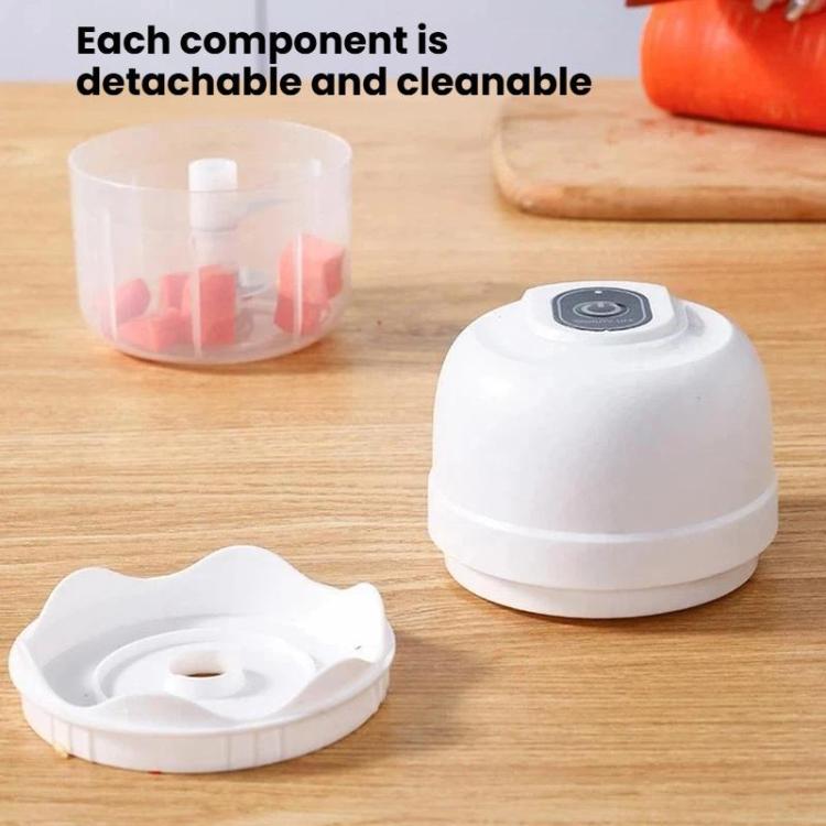 Tritatutto elettrico senza fili ricaricabile, mini robot da cucina per aglio, carne e pappe per neonati., 100ml 2-Blade White, 100ml 2-Blade Pink, 100ml 2-Blade Green, 250ml 3-Blade White, 250ml 3-Blade Pink, 250ml 3-Blade Green
