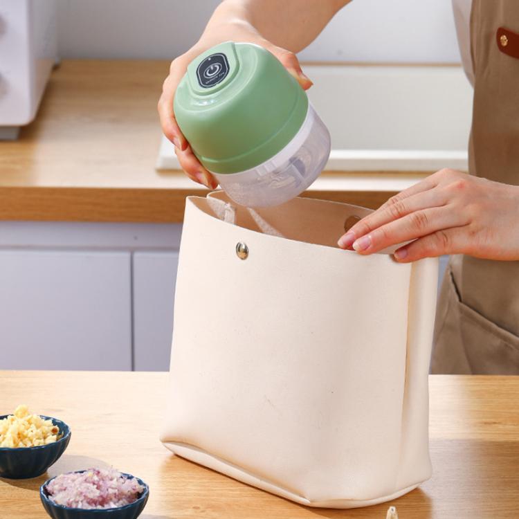 Tritatutto elettrico senza fili ricaricabile, mini robot da cucina per aglio, carne e pappe per neonati., 100ml 2-Blade White, 100ml 2-Blade Pink, 100ml 2-Blade Green, 250ml 3-Blade White, 250ml 3-Blade Pink, 250ml 3-Blade Green
