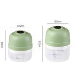 Tritatutto elettrico senza fili ricaricabile, mini robot da cucina per aglio, carne e pappe per neonati., 100ml 2-Blade White, 100ml 2-Blade Pink, 100ml 2-Blade Green, 250ml 3-Blade White, 250ml 3-Blade Pink, 250ml 3-Blade Green