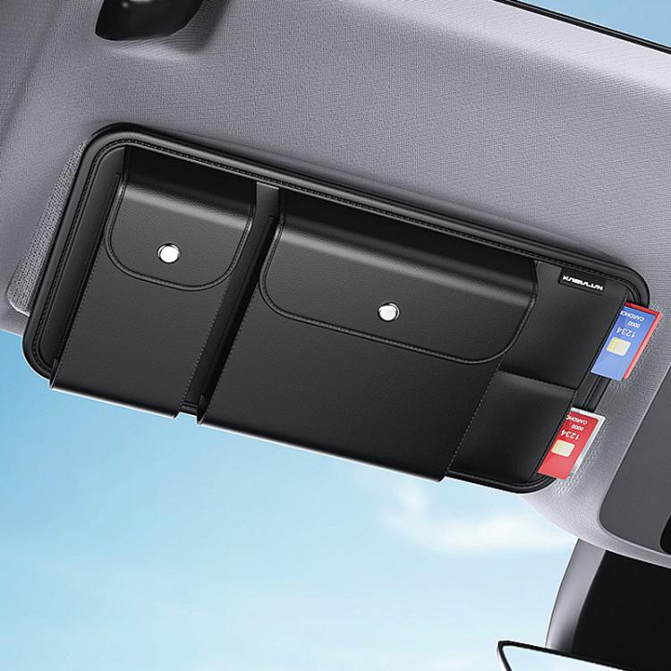 Portaocchiali multifunzione da auto per aletta parasole