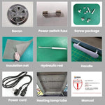 ZHONGYINJIAJIE A3+ DTF Inchiostro bianco a fusione rapida in polvere per pellicole di trasferimento PET, forno ad asciugatura rapida., EU Plug, US Plug, UK Plug