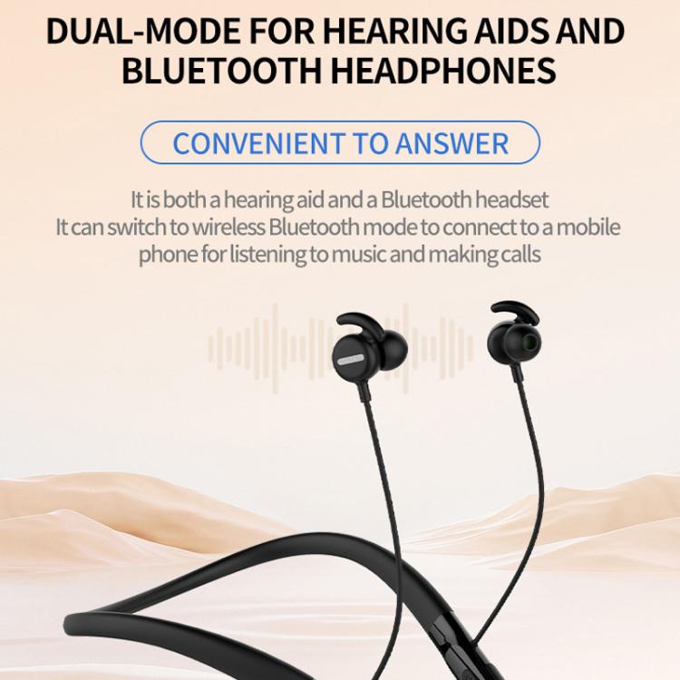 Cuffie auricolari Bluetooth a 16 canali da indossare al collo con amplificatore sonoro portatile