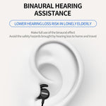Cuffie auricolari Bluetooth a 16 canali da indossare al collo con amplificatore sonoro portatile
