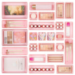 Set combinati per l'organizzazione di cassetti, articoli di cancelleria, cosmetici e altri oggetti., 25pcs /Set