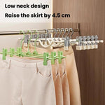10 grucce regolabili per pantaloni a collo corto, per uso domestico, senza segni, per gonne e pantaloni