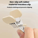 3 set/15 pezzi Clip antiscivolo multifunzionali portatili con gancio per cappelli, calze e gonne, senza lasciare segni