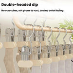 3 set/15 pezzi Clip antiscivolo multifunzionali portatili con gancio per cappelli, calze e gonne, senza lasciare segni