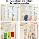 3 set/15 pezzi Clip antiscivolo multifunzionali portatili con gancio per cappelli, calze e gonne, senza lasciare segni