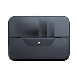 Clip porta occhiali da sole per auto in pelle con organizer