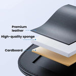 Clip porta occhiali da sole per auto in pelle con organizer