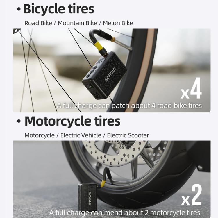 Mini display dotato di pompa ad aria portatile ad alta pressione intelligente per bicicletta elettrica, AM6