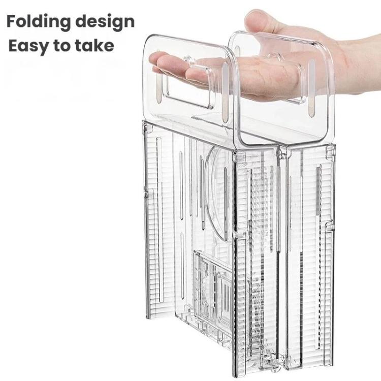 Mensola estensibile e pieghevole per vasca da bagno, ripiano portaoggetti per il bagno, Transparent