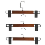 Set di 3 grucce in legno antiscivolo e regolabili per gonne, pantaloni e sciarpe, ideali per la casa, senza lasciare segni.