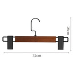 Set di 3 grucce in legno antiscivolo e regolabili per gonne, pantaloni e sciarpe, ideali per la casa, senza lasciare segni.