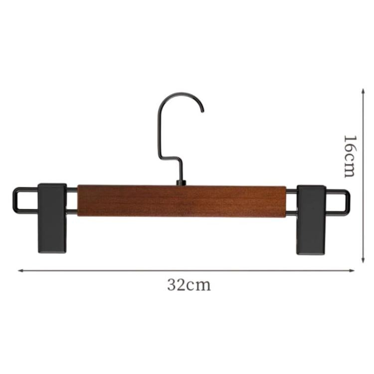Set di 3 grucce in legno antiscivolo e regolabili per gonne, pantaloni e sciarpe, ideali per la casa, senza lasciare segni.