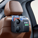 Borsa portaoggetti da appendere in auto in pelle 21x21x4cm