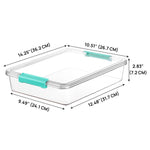 Scatole portaoggetti trasparenti impilabili con coperchio, in plastica antipolvere, per organizzare i giocattoli., Single, 4pcs