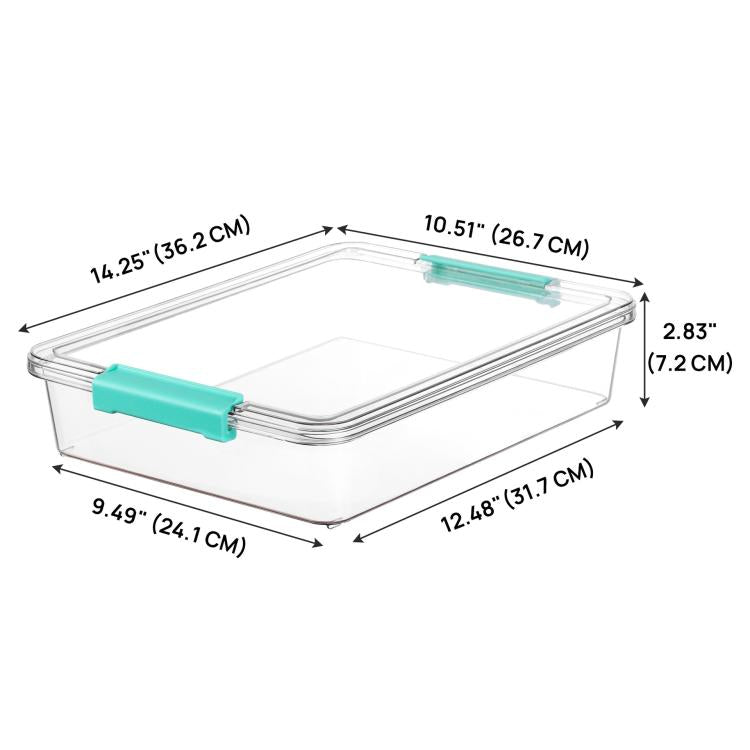 Scatole portaoggetti trasparenti impilabili con coperchio, in plastica antipolvere, per organizzare i giocattoli., Single, 4pcs