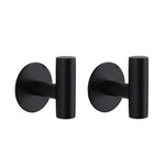 2 ganci appendiabiti singoli in acciaio inox da parete per bagno, cucina e ingresso., Adhesive Primary Color, Adhesive Black, Drilling Primary Color, Drilling Black, Drilling Bright Color, Adhesive Bright Color, Drilling Gold, Adhesive Gold