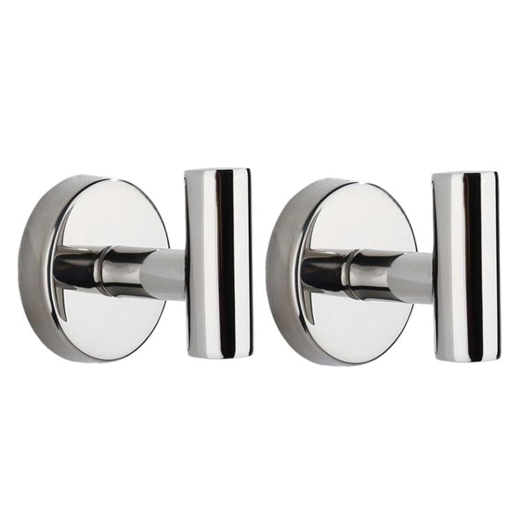 2 ganci appendiabiti singoli in acciaio inox da parete per bagno, cucina e ingresso., Adhesive Primary Color, Adhesive Black, Drilling Primary Color, Drilling Black, Drilling Bright Color, Adhesive Bright Color, Drilling Gold, Adhesive Gold