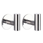 2 ganci appendiabiti singoli in acciaio inox da parete per bagno, cucina e ingresso., Adhesive Primary Color, Adhesive Black, Drilling Primary Color, Drilling Black, Drilling Bright Color, Adhesive Bright Color, Drilling Gold, Adhesive Gold