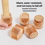 4 coprigambe rotondi per sedia, silenziosi e antiscivolo., 2-2.5cm