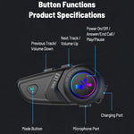 Auricolare Bluetooth wireless impermeabile per casco moto LX3