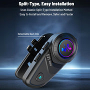 Casco da moto impermeabile, auricolare wireless Bluetooth, LX3