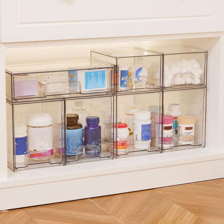Porta profumi da scrivania, organizer cosmetico antipolvere, Single Tall, Wide+2 Tall+2 Small