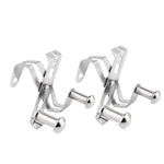 Confezione da 2 ganci appendiabiti in acciaio inossidabile per porta doccia in vetro senza cornice, ideali per bagno e cabina doccia., T3-1 Silver, T3-1 Black, T3-2 Silver, T3-2 Black, T3-3 Silver, T3-3 Black, T3-4 Silver, T3-4 Black, T3-5 Silver      ...
