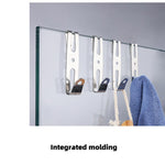 Confezione da 2 ganci appendiabiti in acciaio inossidabile per porta doccia in vetro senza cornice, ideali per bagno e cabina doccia., T3-1 Silver, T3-1 Black, T3-2 Silver, T3-2 Black, T3-3 Silver, T3-3 Black, T3-4 Silver, T3-4 Black, T3-5 Silver      ...