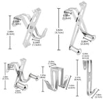 Confezione da 2 ganci appendiabiti in acciaio inossidabile per porta doccia in vetro senza cornice, ideali per bagno e cabina doccia., T3-1 Silver, T3-1 Black, T3-2 Silver, T3-2 Black, T3-3 Silver, T3-3 Black, T3-4 Silver, T3-4 Black, T3-5 Silver      ...