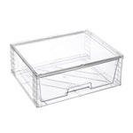 Scatola porta cosmetici trasparente in PET, organizer da scrivania, Single 12 inch Wide, Wide+2 Small, Wide+2 Medium+2 Small
