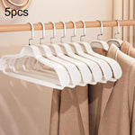 5 grucce per abiti a spalla larga, antigraffio, antiscivolo, che non lasciano segni né urti., Man White, Man Orange, Man Grey, Woman White, Woman Pink, Woman Grey