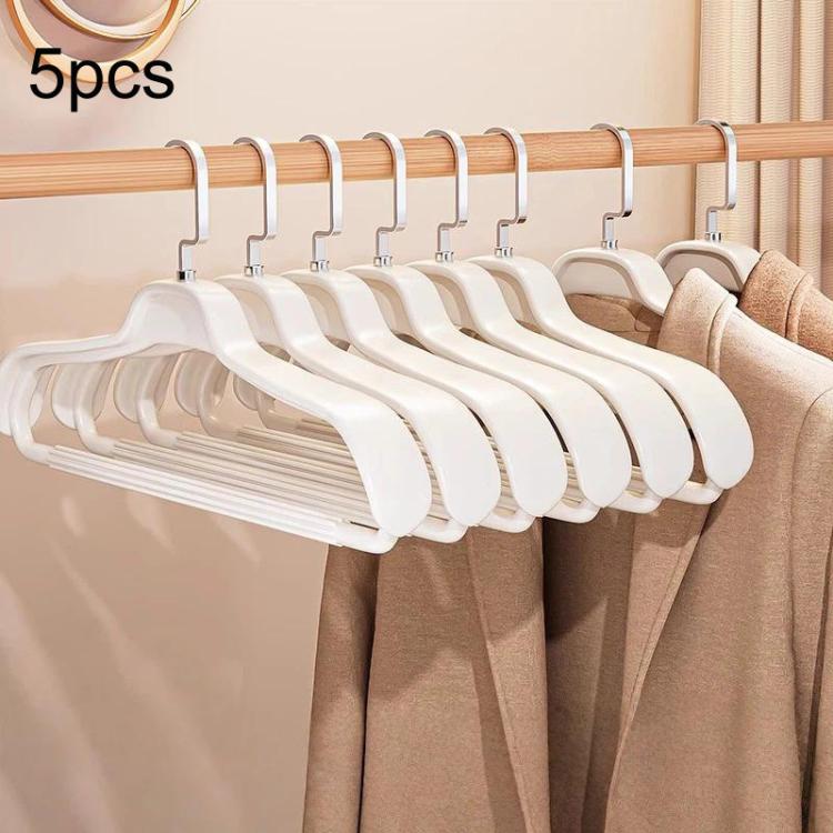 5 grucce per abiti a spalla larga, antigraffio, antiscivolo, che non lasciano segni né urti., Man White, Man Orange, Man Grey, Woman White, Woman Pink, Woman Grey