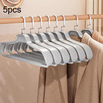 5 grucce per abiti a spalla larga, antigraffio, antiscivolo, che non lasciano segni né urti., Man White, Man Orange, Man Grey, Woman White, Woman Pink, Woman Grey