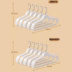 5 grucce per abiti a spalla larga, antigraffio, antiscivolo, che non lasciano segni né urti., Man White, Man Orange, Man Grey, Woman White, Woman Pink, Woman Grey