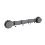 Ganci a ventosa in acciaio inox, appendiabiti multi-gancio per cucina e bagno, Single 4-hook Black, Single 5-hook Black, Double 6-hook Black, Double 8-hook Black, Single 4-hook Gray, Single 5-hook Gray, Double 6-hook Gray, Double 8-hook Gray           ...