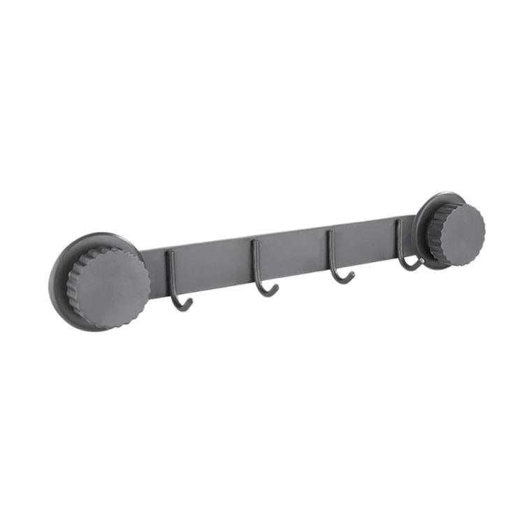 Ganci a ventosa in acciaio inox, appendiabiti multi-gancio per cucina e bagno, Single 4-hook Black, Single 5-hook Black, Double 6-hook Black, Double 8-hook Black, Single 4-hook Gray, Single 5-hook Gray, Double 6-hook Gray, Double 8-hook Gray           ...