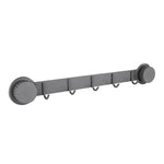 Ganci a ventosa in acciaio inox, appendiabiti multi-gancio per cucina e bagno, Single 4-hook Black, Single 5-hook Black, Double 6-hook Black, Double 8-hook Black, Single 4-hook Gray, Single 5-hook Gray, Double 6-hook Gray, Double 8-hook Gray           ...