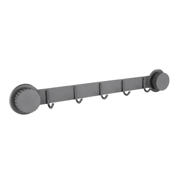 Ganci a ventosa in acciaio inox, appendiabiti multi-gancio per cucina e bagno, Single 4-hook Black, Single 5-hook Black, Double 6-hook Black, Double 8-hook Black, Single 4-hook Gray, Single 5-hook Gray, Double 6-hook Gray, Double 8-hook Gray           ...