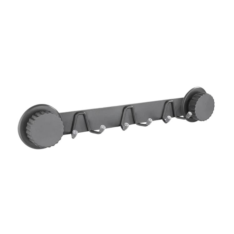 Ganci a ventosa in acciaio inox, appendiabiti multi-gancio per cucina e bagno, Single 4-hook Black, Single 5-hook Black, Double 6-hook Black, Double 8-hook Black, Single 4-hook Gray, Single 5-hook Gray, Double 6-hook Gray, Double 8-hook Gray           ...