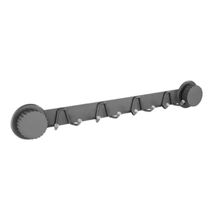 Ganci a ventosa in acciaio inox, appendiabiti multi-gancio per cucina e bagno, Single 4-hook Black, Single 5-hook Black, Double 6-hook Black, Double 8-hook Black, Single 4-hook Gray, Single 5-hook Gray, Double 6-hook Gray, Double 8-hook Gray           ...