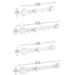 Ganci a ventosa in acciaio inox, appendiabiti multi-gancio per cucina e bagno, Single 4-hook Black, Single 5-hook Black, Double 6-hook Black, Double 8-hook Black, Single 4-hook Gray, Single 5-hook Gray, Double 6-hook Gray, Double 8-hook Gray           ...