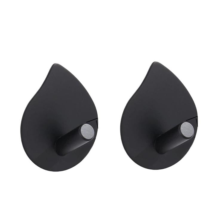 Confezione da 2 ganci adesivi a goccia in acciaio inossidabile, senza bisogno di forare, ideali per bagno, cucina e armadio., J Shape Silver, J Shape Black, Oblique Silver, Oblique Black, NO.12 Silver, NO.12 Black